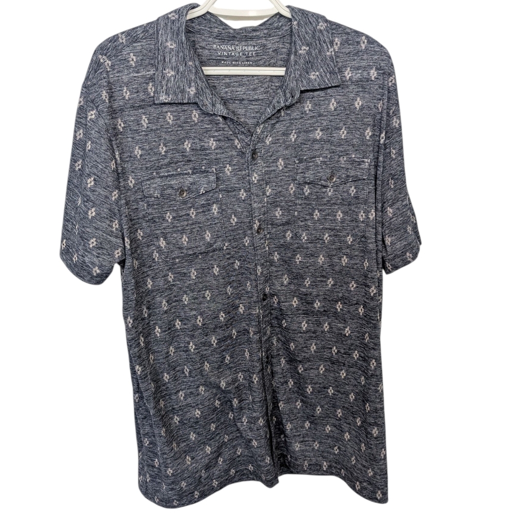 Banana Republic Linen Blend Button Down